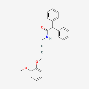 molecular formula C25H23NO3 B6506501 N-[4-(2-methoxyphenoxy)but-2-yn-1-yl]-2,2-diphenylacetamide CAS No. 1421450-25-0