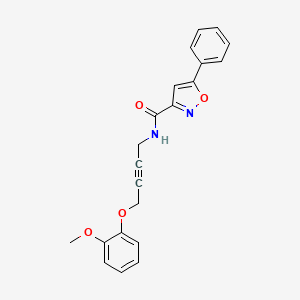 molecular formula C21H18N2O4 B6506503 N-[4-(2-methoxyphenoxy)but-2-yn-1-yl]-5-phenyl-1,2-oxazole-3-carboxamide CAS No. 1421450-37-4