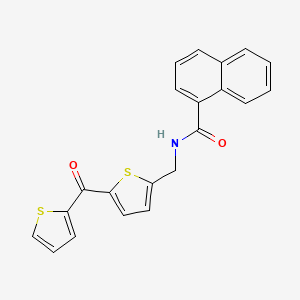 molecular formula C21H15NO2S2 B6506568 N-{[5-(thiophene-2-carbonyl)thiophen-2-yl]methyl}naphthalene-1-carboxamide CAS No. 1421441-67-9