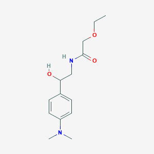 molecular formula C14H22N2O3 B6506601 N-{2-[4-(dimethylamino)phenyl]-2-hydroxyethyl}-2-ethoxyacetamide CAS No. 1421494-06-5