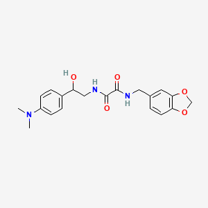 molecular formula C20H23N3O5 B6506620 N-[(2H-1,3-benzodioxol-5-yl)methyl]-N'-{2-[4-(dimethylamino)phenyl]-2-hydroxyethyl}ethanediamide CAS No. 1421498-50-1
