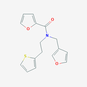 molecular formula C16H15NO3S B6506676 N-[(furan-3-yl)methyl]-N-[2-(thiophen-2-yl)ethyl]furan-2-carboxamide CAS No. 1428380-54-4
