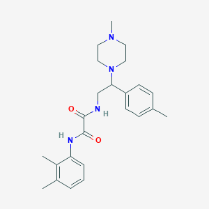 molecular formula C24H32N4O2 B6506728 N-(2,3-dimethylphenyl)-N'-[2-(4-methylphenyl)-2-(4-methylpiperazin-1-yl)ethyl]ethanediamide CAS No. 898432-52-5