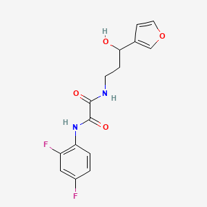 molecular formula C15H14F2N2O4 B6506739 N'-(2,4-difluorophenyl)-N-[3-(furan-3-yl)-3-hydroxypropyl]ethanediamide CAS No. 1428355-28-5
