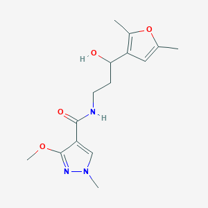 N-[3-(2,5-dimethylfuran-3-yl)-3-hydroxypropyl]-3-methoxy-1-methyl-1H-pyrazole-4-carboxamide