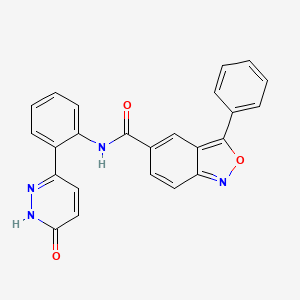 N-[2-(6-oxo-1,6-dihydropyridazin-3-yl)phenyl]-3-phenyl-2,1-benzoxazole-5-carboxamide