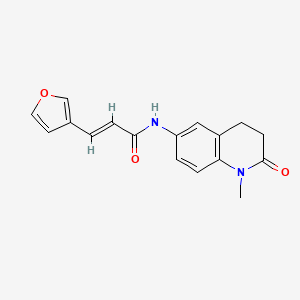 molecular formula C17H16N2O3 B6507027 (2E)-3-(furan-3-yl)-N-(1-methyl-2-oxo-1,2,3,4-tetrahydroquinolin-6-yl)prop-2-enamide CAS No. 1448139-42-1
