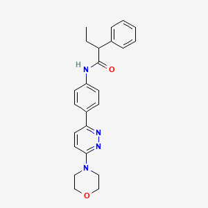molecular formula C24H26N4O2 B6507032 N-{4-[6-(morpholin-4-yl)pyridazin-3-yl]phenyl}-2-phenylbutanamide CAS No. 941945-87-5