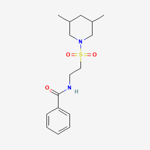 N-{2-[(3,5-dimethylpiperidin-1-yl)sulfonyl]ethyl}benzamide
