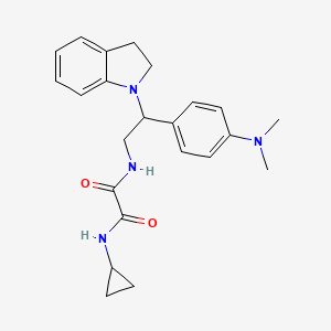 molecular formula C23H28N4O2 B6507129 N-cyclopropyl-N'-[2-(2,3-dihydro-1H-indol-1-yl)-2-[4-(dimethylamino)phenyl]ethyl]ethanediamide CAS No. 941959-00-8