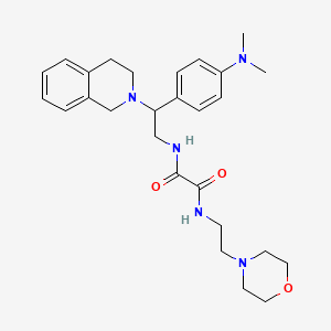 B6507138 N'-{2-[4-(dimethylamino)phenyl]-2-(1,2,3,4-tetrahydroisoquinolin-2-yl)ethyl}-N-[2-(morpholin-4-yl)ethyl]ethanediamide CAS No. 941869-92-7