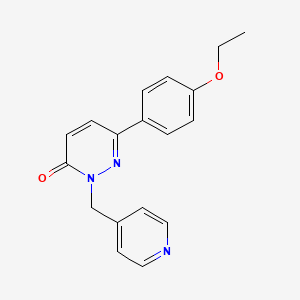 molecular formula C18H17N3O2 B6507154 6-(4-ethoxyphenyl)-2-[(pyridin-4-yl)methyl]-2,3-dihydropyridazin-3-one CAS No. 899753-00-5