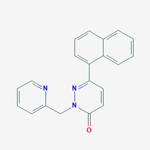 6-(naphthalen-1-yl)-2-[(pyridin-2-yl)methyl]-2,3-dihydropyridazin-3-one