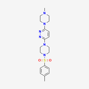 3-[4-(4-methylbenzenesulfonyl)piperazin-1-yl]-6-(4-methylpiperazin-1-yl)pyridazine