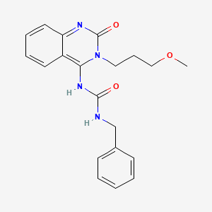 1-benzyl-3-[(4E)-3-(3-methoxypropyl)-2-oxo-1,2,3,4-tetrahydroquinazolin-4-ylidene]urea