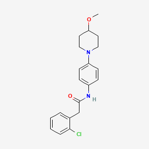 2-(2-chlorophenyl)-N-[4-(4-methoxypiperidin-1-yl)phenyl]acetamide