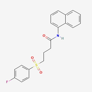 molecular formula C20H18FNO3S B6507229 4-(4-fluorobenzenesulfonyl)-N-(naphthalen-1-yl)butanamide CAS No. 941901-02-6