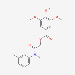 molecular formula C20H23NO6 B6507293 [methyl(3-methylphenyl)carbamoyl]methyl 3,4,5-trimethoxybenzoate CAS No. 1794843-09-6