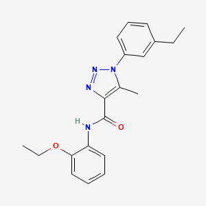 molecular formula C20H22N4O2 B6507367 N-(2-ethoxyphenyl)-1-(3-ethylphenyl)-5-methyl-1H-1,2,3-triazole-4-carboxamide CAS No. 895643-40-0