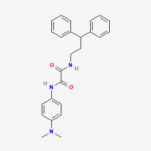 molecular formula C25H27N3O2 B6507414 N-[4-(dimethylamino)phenyl]-N'-(3,3-diphenylpropyl)ethanediamide CAS No. 941940-04-1