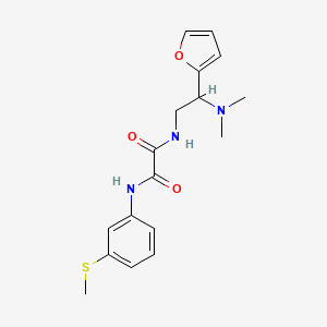 N-[2-(dimethylamino)-2-(furan-2-yl)ethyl]-N'-[3-(methylsulfanyl)phenyl]ethanediamide