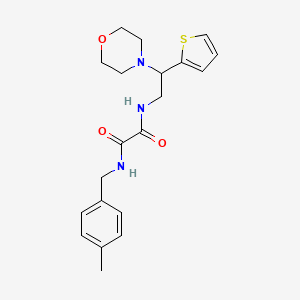 molecular formula C20H25N3O3S B6507470 N'-[(4-methylphenyl)methyl]-N-[2-(morpholin-4-yl)-2-(thiophen-2-yl)ethyl]ethanediamide CAS No. 941870-79-7