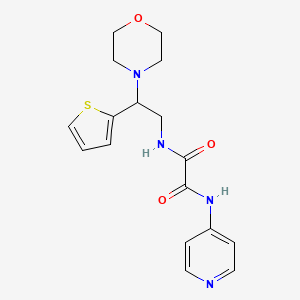 molecular formula C17H20N4O3S B6507487 N-[2-(morpholin-4-yl)-2-(thiophen-2-yl)ethyl]-N'-(pyridin-4-yl)ethanediamide CAS No. 941932-52-1