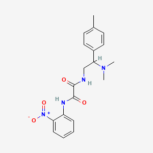 molecular formula C19H22N4O4 B6507488 N'-[2-(dimethylamino)-2-(4-methylphenyl)ethyl]-N-(2-nitrophenyl)ethanediamide CAS No. 899999-23-6