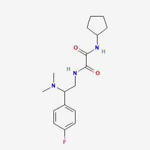 N-cyclopentyl-N'-[2-(dimethylamino)-2-(4-fluorophenyl)ethyl]ethanediamide