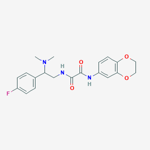 molecular formula C20H22FN3O4 B6507503 N-(2,3-dihydro-1,4-benzodioxin-6-yl)-N'-[2-(dimethylamino)-2-(4-fluorophenyl)ethyl]ethanediamide CAS No. 941976-47-2