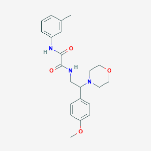 molecular formula C22H27N3O4 B6507524 N-[2-(4-methoxyphenyl)-2-(morpholin-4-yl)ethyl]-N'-(3-methylphenyl)ethanediamide CAS No. 941976-83-6