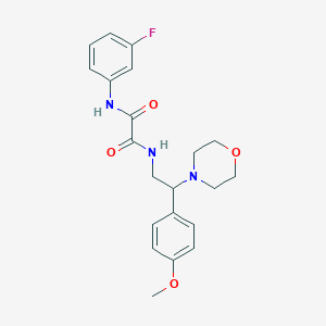molecular formula C21H24FN3O4 B6507543 N'-(3-fluorophenyl)-N-[2-(4-methoxyphenyl)-2-(morpholin-4-yl)ethyl]ethanediamide CAS No. 941976-91-6