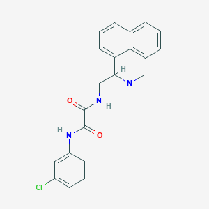 molecular formula C22H22ClN3O2 B6507544 N'-(3-chlorophenyl)-N-[2-(dimethylamino)-2-(naphthalen-1-yl)ethyl]ethanediamide CAS No. 942012-90-0