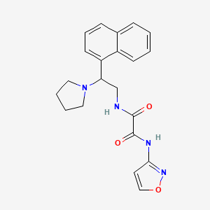 N'-[2-(naphthalen-1-yl)-2-(pyrrolidin-1-yl)ethyl]-N-(1,2-oxazol-3-yl)ethanediamide