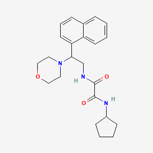 molecular formula C23H29N3O3 B6507561 N-cyclopentyl-N'-[2-(morpholin-4-yl)-2-(naphthalen-1-yl)ethyl]ethanediamide CAS No. 941872-19-1