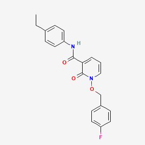 molecular formula C21H19FN2O3 B6507600 N-(4-ethylphenyl)-1-[(4-fluorophenyl)methoxy]-2-oxo-1,2-dihydropyridine-3-carboxamide CAS No. 868678-04-0