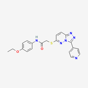 N-(4-ethoxyphenyl)-2-{[3-(pyridin-4-yl)-[1,2,4]triazolo[4,3-b]pyridazin-6-yl]sulfanyl}acetamide