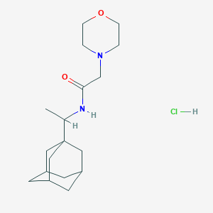 N-[1-(adamantan-1-yl)ethyl]-2-(morpholin-4-yl)acetamide hydrochloride