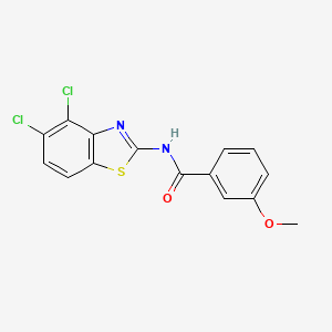 molecular formula C15H10Cl2N2O2S B6507678 N-(4,5-dichloro-1,3-benzothiazol-2-yl)-3-methoxybenzamide CAS No. 912761-21-8