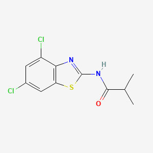 N-(4,6-dichloro-1,3-benzothiazol-2-yl)-2-methylpropanamide