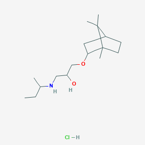 1-[(butan-2-yl)amino]-3-({1,7,7-trimethylbicyclo[2.2.1]heptan-2-yl}oxy)propan-2-ol hydrochloride