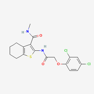 molecular formula C18H18Cl2N2O3S B6508061 2-[2-(2,4-dichlorophenoxy)acetamido]-N-methyl-4,5,6,7-tetrahydro-1-benzothiophene-3-carboxamide CAS No. 892979-69-0