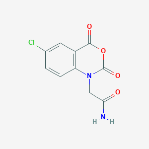 molecular formula C10H7ClN2O4 B6508122 2-(6-chloro-2,4-dioxo-2,4-dihydro-1H-3,1-benzoxazin-1-yl)acetamide CAS No. 937679-73-7