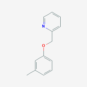 molecular formula C13H13NO B6508184 2-[(3-methylphenoxy)methyl]pyridine CAS No. 16173-84-5