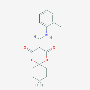 molecular formula C17H19NO4 B6508237 3-{[(2-methylphenyl)amino]methylidene}-1,5-dioxaspiro[5.5]undecane-2,4-dione CAS No. 370848-29-6