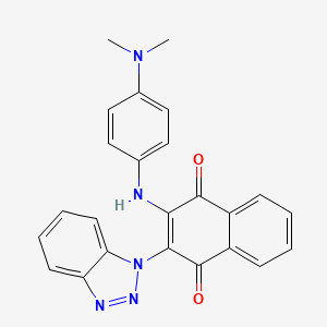 2-(1H-1,2,3-benzotriazol-1-yl)-3-{[4-(dimethylamino)phenyl]amino}-1,4-dihydronaphthalene-1,4-dione