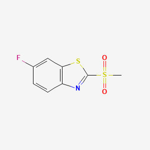 molecular formula C8H6FNO2S2 B6508283 6-fluoro-2-methanesulfonyl-1,3-benzothiazole CAS No. 1207031-87-5