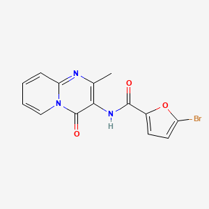 molecular formula C14H10BrN3O3 B6508407 5-bromo-N-{2-methyl-4-oxo-4H-pyrido[1,2-a]pyrimidin-3-yl}furan-2-carboxamide CAS No. 897616-59-0