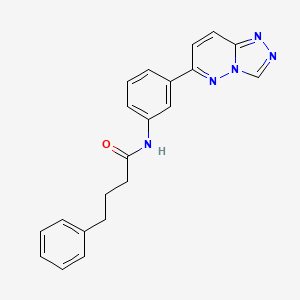 4-phenyl-N-(3-{[1,2,4]triazolo[4,3-b]pyridazin-6-yl}phenyl)butanamide