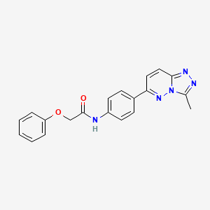 molecular formula C20H17N5O2 B6508489 N-(4-{3-methyl-[1,2,4]triazolo[4,3-b]pyridazin-6-yl}phenyl)-2-phenoxyacetamide CAS No. 894067-73-3
